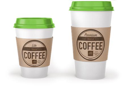 Two cups of coffee.