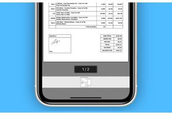 Routeique Driver Management System App Invoice Page