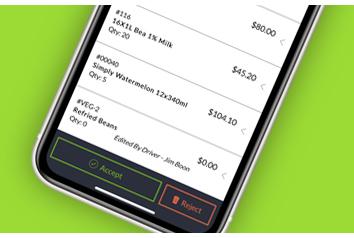 Routeique Delivery Management System App Reject Page Displayed On Phone