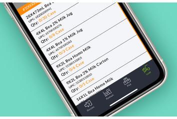 Routeique Inventory Mangagement (IMS) App Loading Tool Displayed On Phone