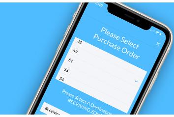 Routeique Inventory Mangagement (IMS) App Purchase Tool Displayed On Phone