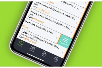 Routeique Inventory Mangagement (IMS) App Claims Page IMS Receiving page