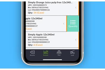 Routeique Inventory Management (IMS) App Restock Feature Displayed On Phone