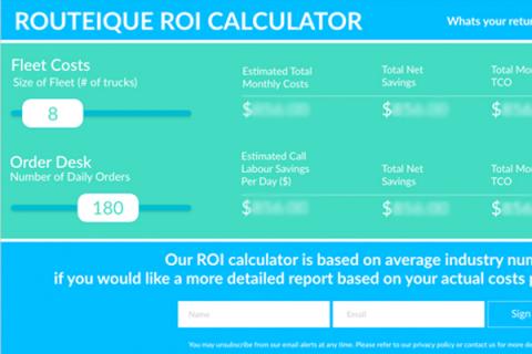 Thumbnail showing Routeique Order portal
